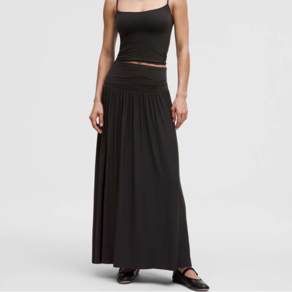 ❤️ Lululemon 2-in-1 Maxi Dress in Black Size XS NWT